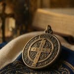 découvrez la médaille de saint benoît, patron de l'europe, symbole de protection et de foi. un hommage chargé d'histoire et de spiritualité.